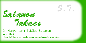 salamon takacs business card