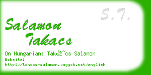 salamon takacs business card